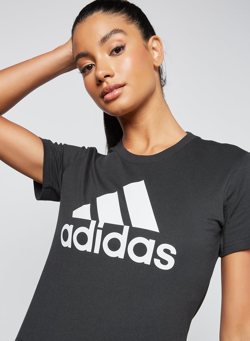 Adidas - Essential Logo T-Shirt Black - Image 1