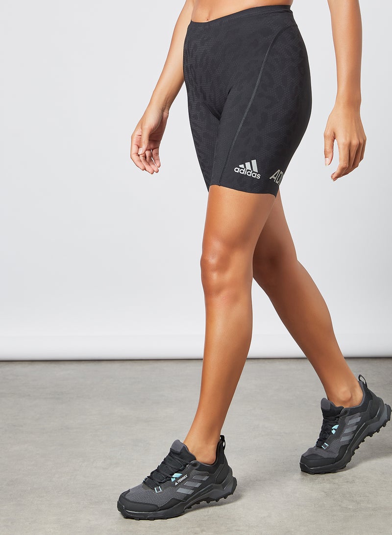 Adidas - Adizero Primeweave Short Running Leggings Black - Image 1
