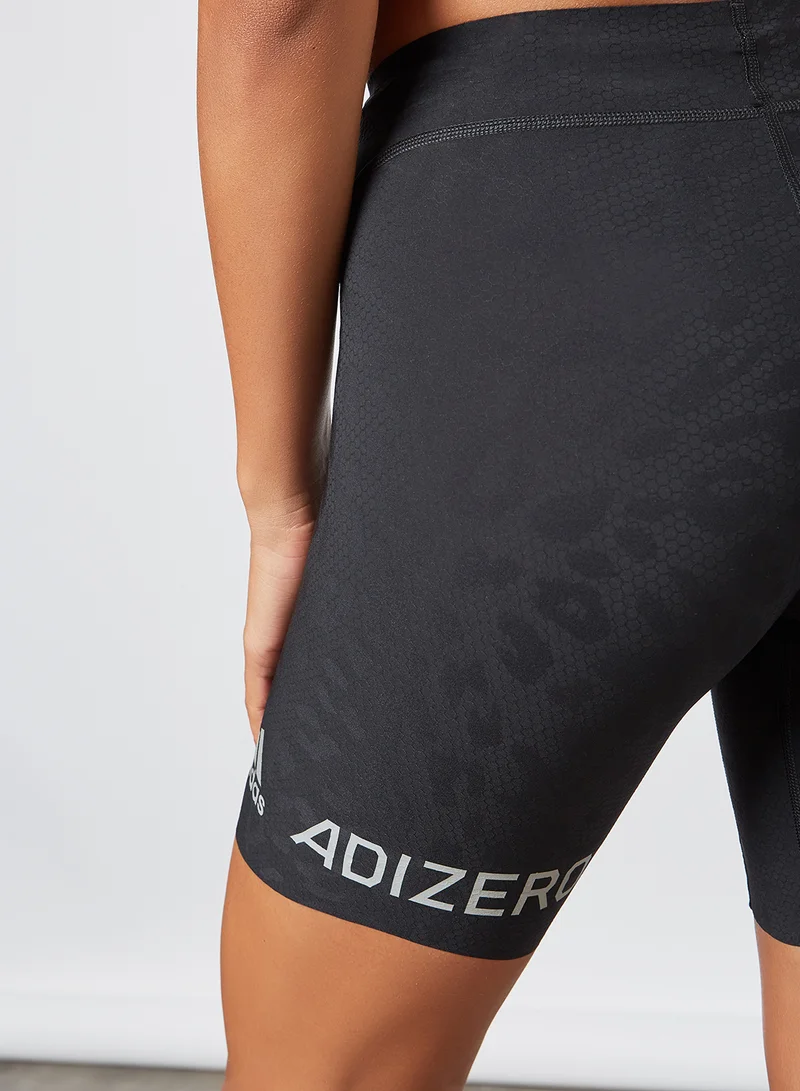 Adidas Adizero Primeweave Short Running Leggings Black