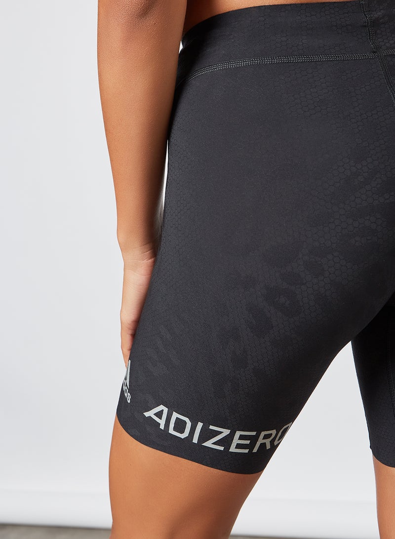 Adidas - Adizero Primeweave Short Running Leggings Black - Image 1