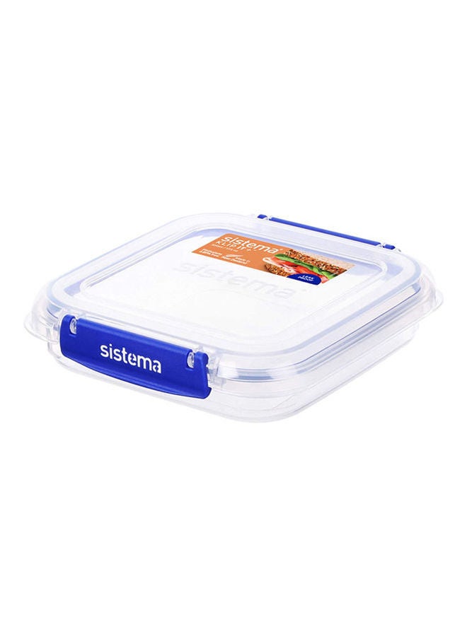 sistema Klip It Plus Polypropylene Container, Square Blue 17.5oz-520ml - Image 1