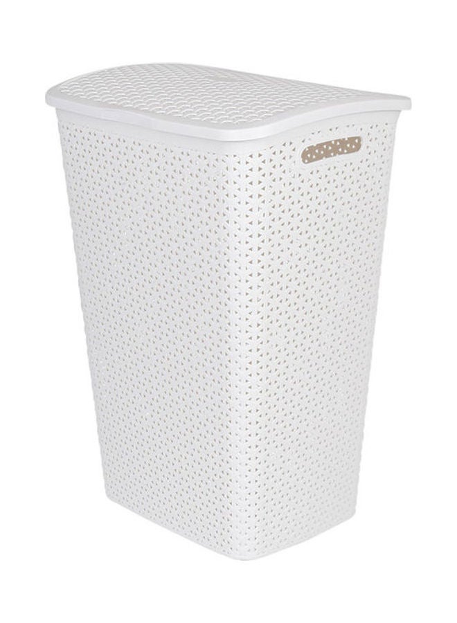 Curver Rattan Wasmand Black-White 33 x 42 x 59cm - Image 2