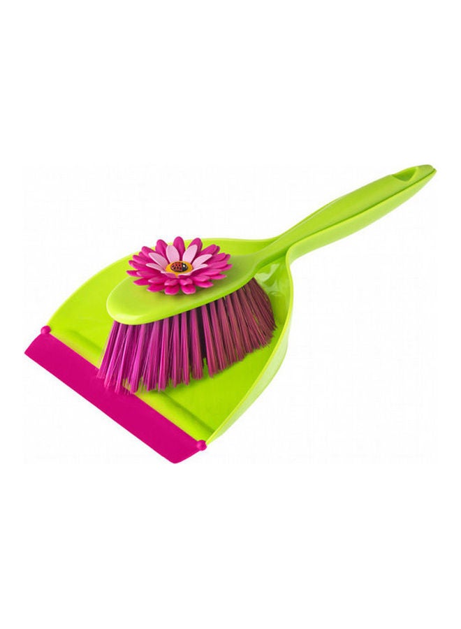 فايجر طقم مكون من مجرود وفرشاة للغبار متعددة الألوان