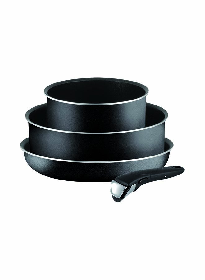 Tefal - 4-Piece Ingenio Essential Set With Removable Handle Black/Silver 26cm - Image 1
