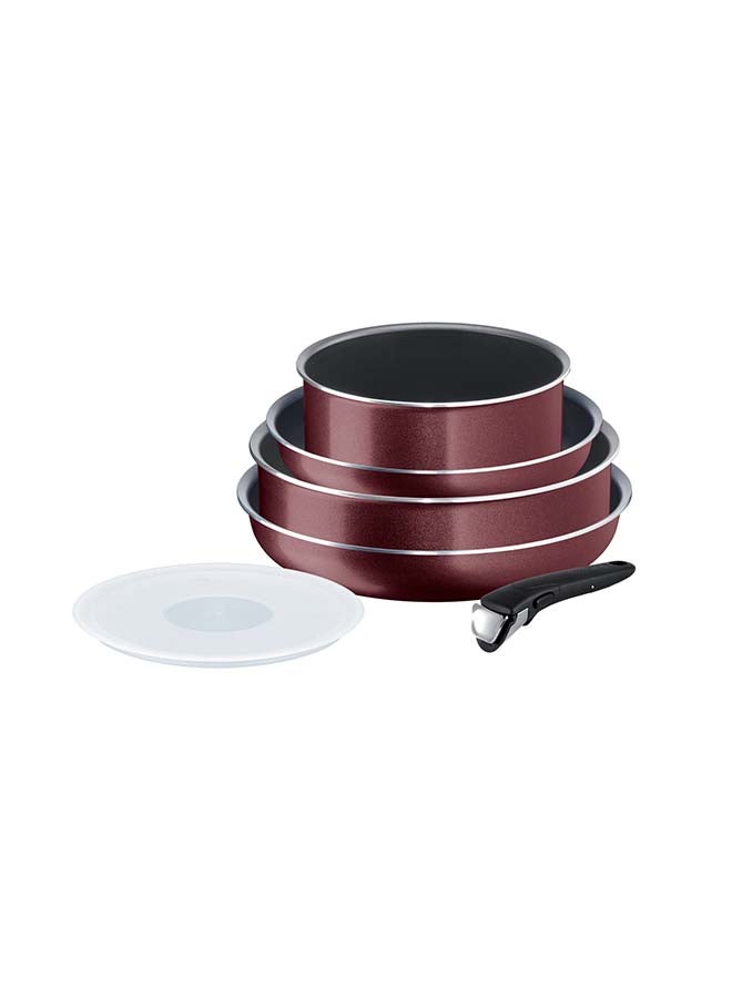 Tefal - Ingenio Cook N Clean 6 Pcs Cooking Set, Removable Handle Aluminium Multicolour 26cm - Image 1