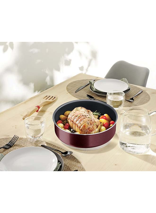 Tefal - Ingenio Cook N Clean 6 Pcs Cooking Set, Removable Handle Aluminium Multicolour 26cm - Image 1