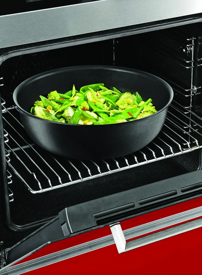 Tefal 12-Piece Ingenio Expertise Non-Stick Durable Design And Removable Handles Induction Base Complatiblity Cookware Set Includes Cooking Set With Lids Black/White 28cm
