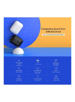 QCY T10 True Wireless Earbuds White  - Image 2