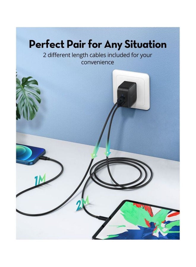 RAVPOWER 2-In-1 Cable Combo Black  - Image 2