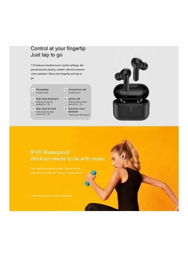QCY - T10 True Wireless Earbuds White - Image 1