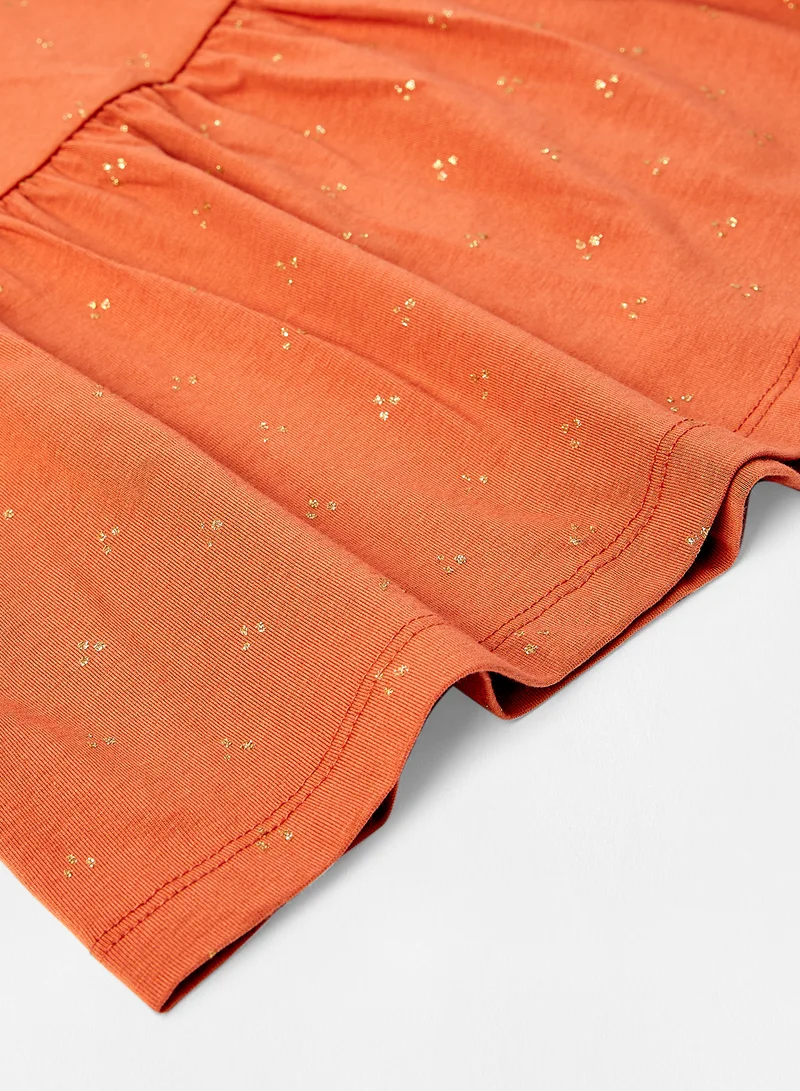 NAME IT Kids/Teen Dot Print Dress Orange
