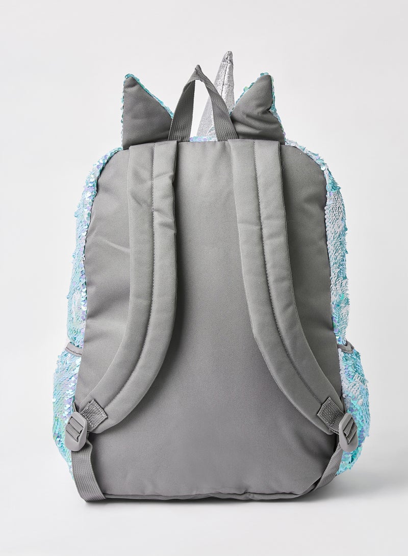 All-Over Sequin Unicorn Backpack Blue