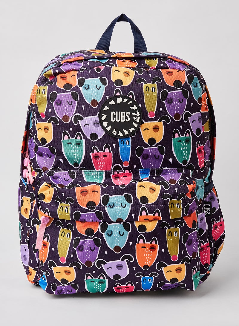 CUBS Kids Dog Print Backpack Multicolour  - Image 1
