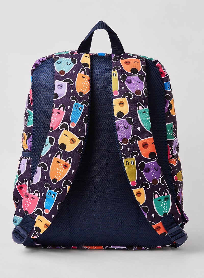 CUBS Kids Dog Print Backpack Multicolour  - Image 2