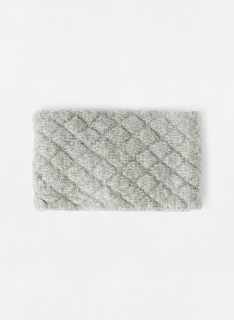 ONLY Knot Detail Headband Light Grey Melange