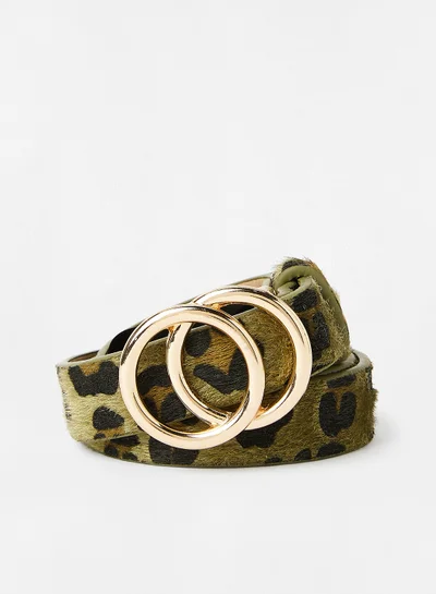 ONLY Leopard Print Belt Multicolour
