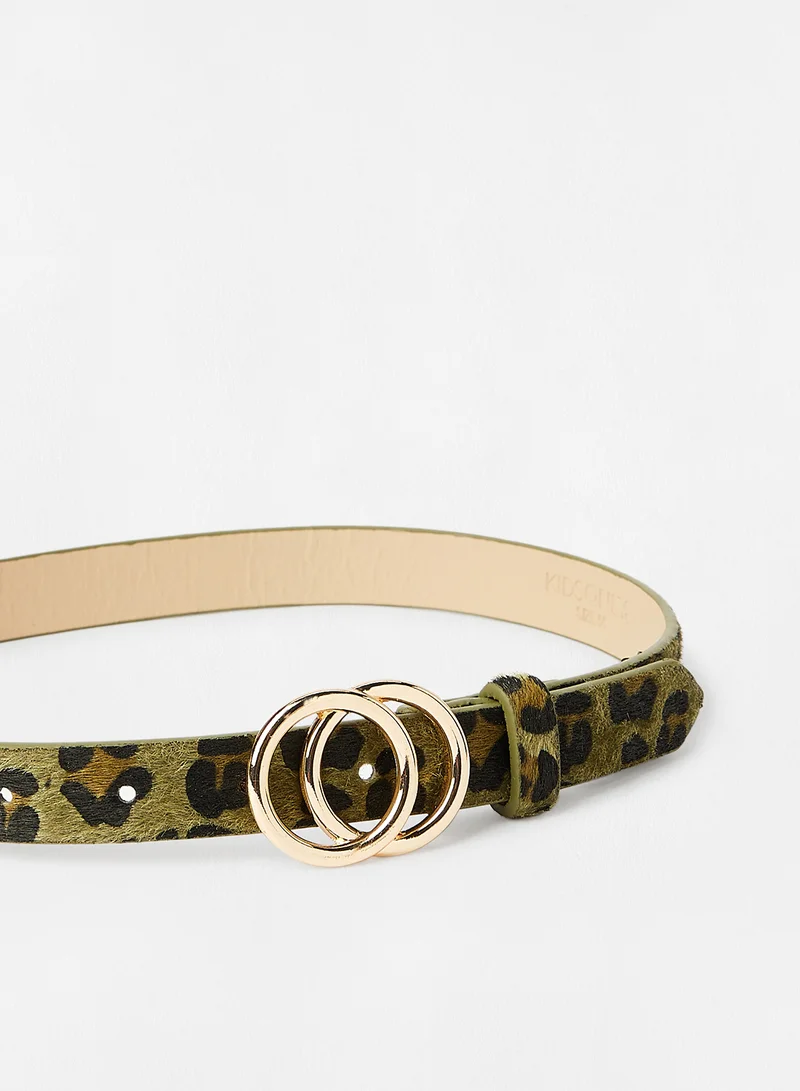 ONLY Leopard Print Belt Multicolour