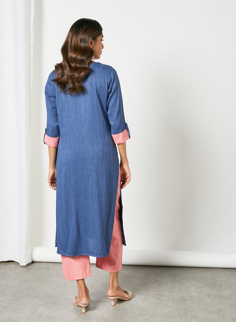 Zyna Fashion - 2-Piece Modest Kurta Set Multicolour - Image 1