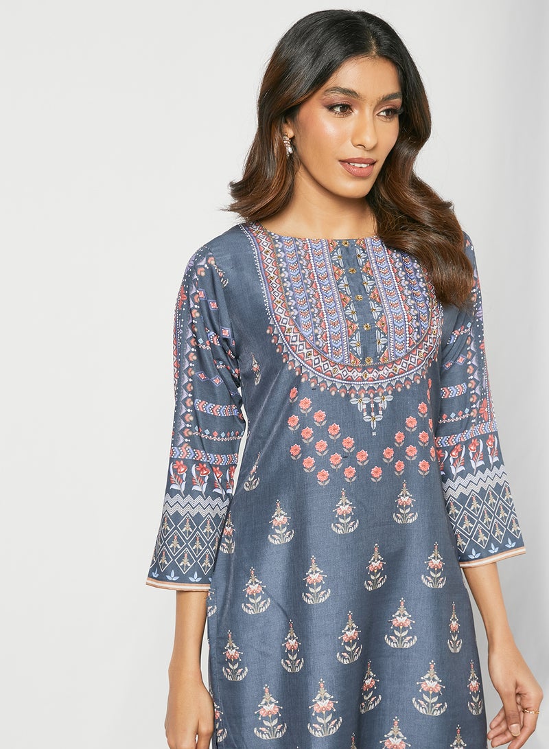 Zyna Fashion - Trendy Elegant Kurta Multicolour - Image 1