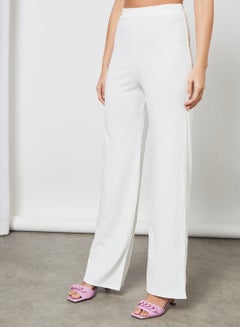 FEMME LUXE Strappy Crop Top and Pants Set (Set of 2) White  - Image 3