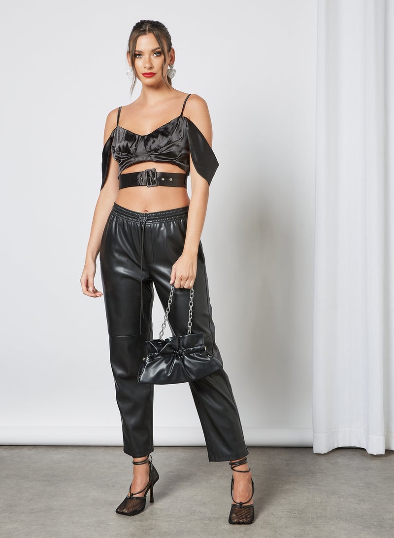 FEMME LUXE - Cut-Out Detail Top Black - Image 1