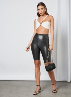 FEMME LUXE One Shoulder Crop Top White  - Image 2