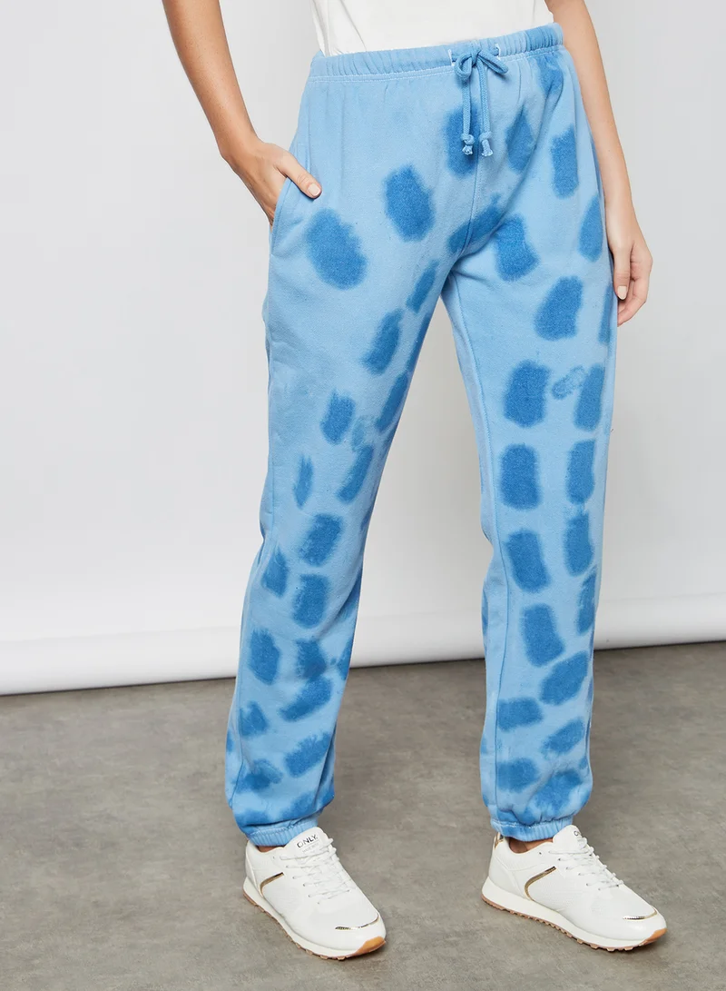 Daisy Street Abstract Print Joggers