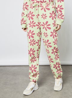 Floral Print Joggers Multicolour