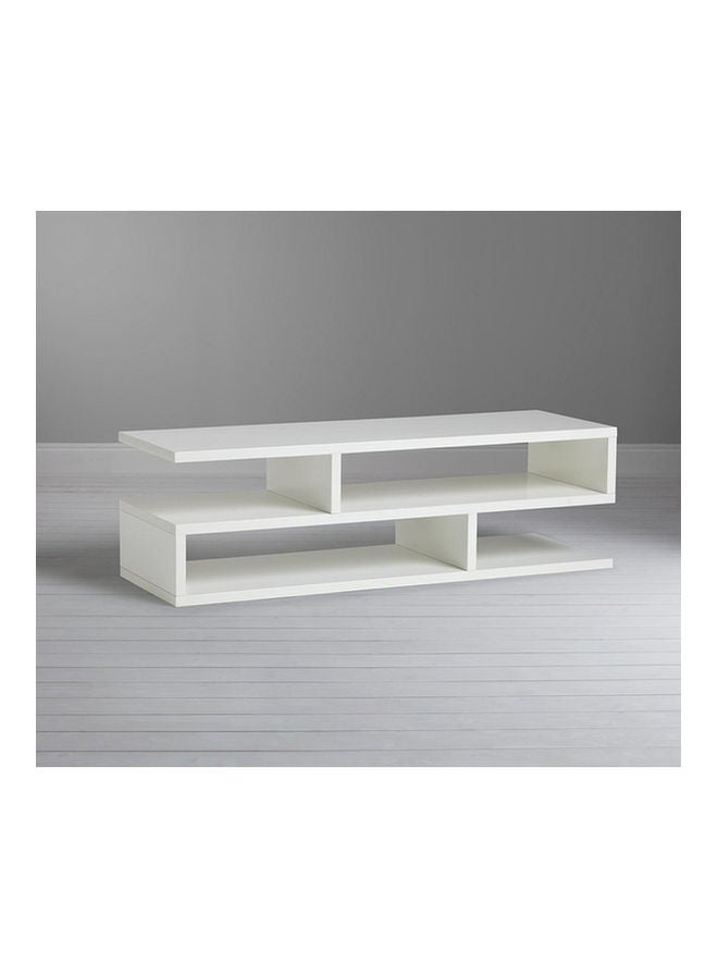 MODERN HOME - Modern TV And Coffee Table White 110x30x45cm - Image 1