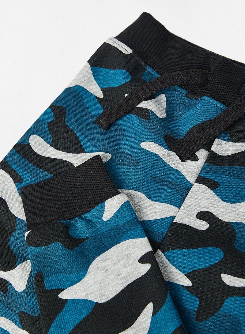 guppy - Teen All-Over Camo Sweatpants Blue - Image 1
