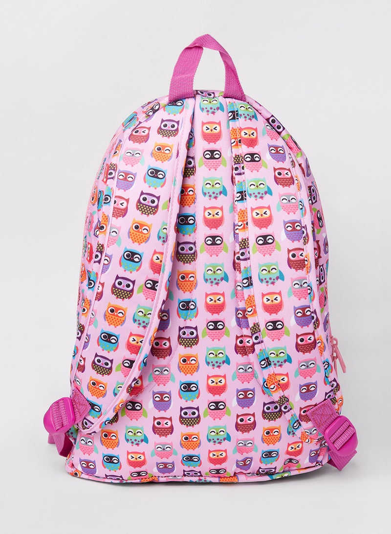 CUBS Kids Happy Owls Backpack Pink  - Image 2