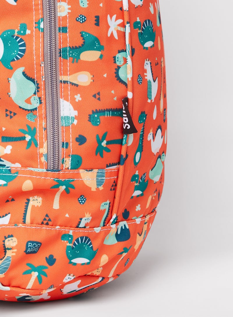 CUBS - Kids Dino Print Backpack Orange - Image 1