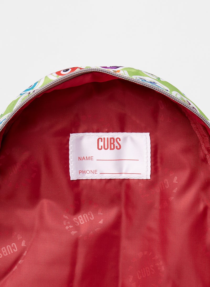 CUBS Kids Baby Monsters Backpack Green Multi  - Image 4