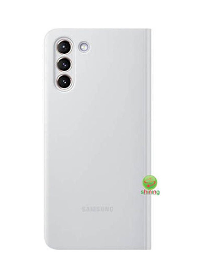 Samsung - Galaxy S21 Plus 6.7 Clear View Cover Grey - Image 1