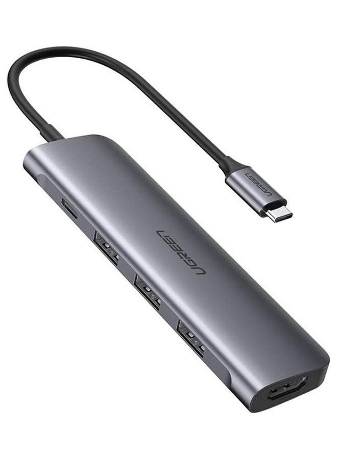 محول طاقة بمنفذ USB Type C إلى HDMI + USB 3.0*3+ PD رمادي - v1633096502/N51182617A_1