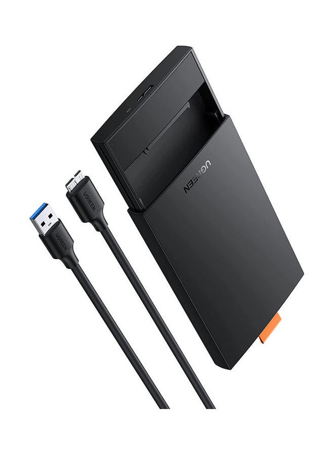 Ugreen External Hard Drive Enclosure USB 3.0 to SATA III Adapter for 2.5" SATA SSD HDD 9.5mm 7mm Hard Drive Case Housing with UASP Compatible for WD Seagate Toshiba Samsung Hitachi PS4 Xbox Black  - Image 1