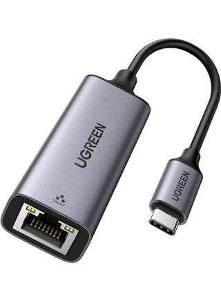 يوجرين USB C إلى إيثرنت محول جيجابت من Type C إلى RJ45 شبكة سلكية Thunderbolt 3 LAN محول متوافق مع ماك بوك و سيرفس برو و آيباد برو 2021 و PS5 و جالاكسي Tabs رمادي - v1633096513/N51182682A_1