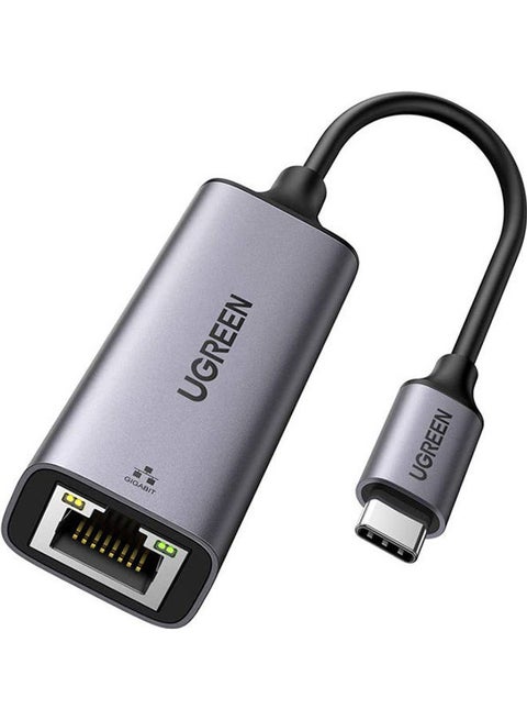 يوجرين USB C إلى إيثرنت محول جيجابت من Type C إلى RJ45 شبكة سلكية Thunderbolt 3 LAN محول متوافق مع ماك بوك و سيرفس برو و آيباد برو 2021 و PS5 و جالاكسي Tabs رمادي