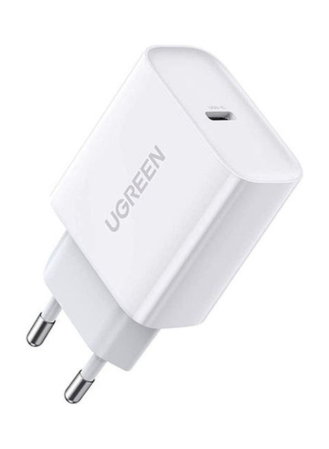 Fast Charging Power Adapter With Pd 20W Eu White