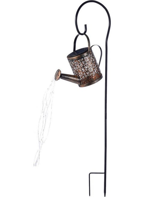 شريط إضاءة LED غامرعلى شكل غلاية يعمل بالطاقة الشمسية بني 27.50X13.00X16.00سم