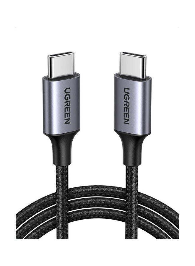Ugreen Usb 2.0 C M/M Round Cable Nickel Plating Aluminum Shell 1M Black 