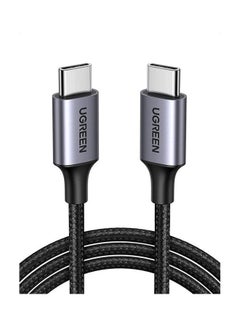 60W PD 3A USB Type C Male To Type C Male, Quick Charge Cable with 480Mbps Data Transfer Speed, Type-C Computers to Smartphones Data Syncing, 2M Grey Black - v1633096601/N51182329A_1