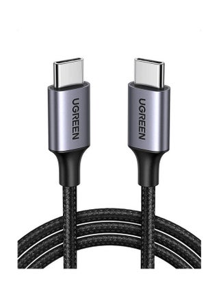 60W PD 3A USB Type C Male To Type C Male, Quick Charge Cable with 480Mbps Data Transfer Speed, Type-C Computers to Smartphones Data Syncing, 2M Grey Black - v1633096601/N51182329A_1