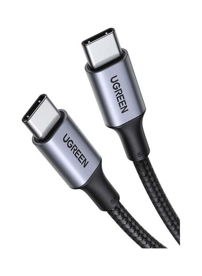 Ugreen USB-C Cable Aluminum Case with Braided 1m Black  - Image 1