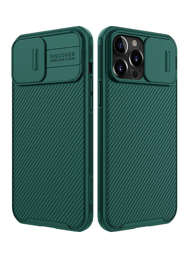 Nillkin Iphone 13 Pro Max Case With Slide Camera Cover, Camshield Pro Case With Camera Lens Protection, Tpu Frame And Pc Back Green - Image 1