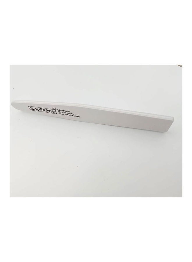 25-Pieces Triangular Nail Buffer White
