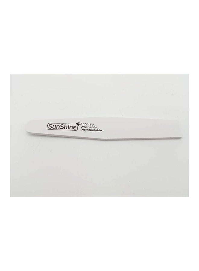 25-Pieces Triangular Nail Buffer White