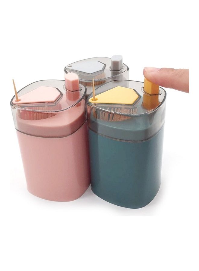 Generic - Automatic Pop-up Toothpick Holder Dispenser Blue 5x8.5cm - Image 1