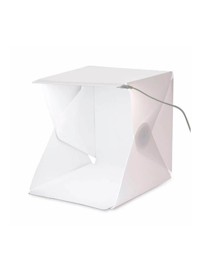 Generic Portable Mini Photo Studio Box Photography Backdrop Built-In Light Photo Box 8.5X1.9cm White  - Image 1