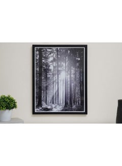 Trees Shadow Box Frame Black/White 70x53cm